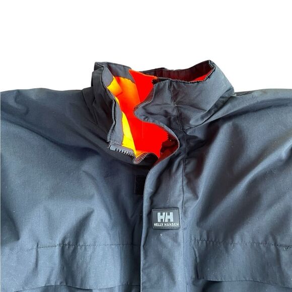 Helly Hansen Men's High Visibility Orange Motala Reversible Jacket Size XXL - Picture 9 of 16